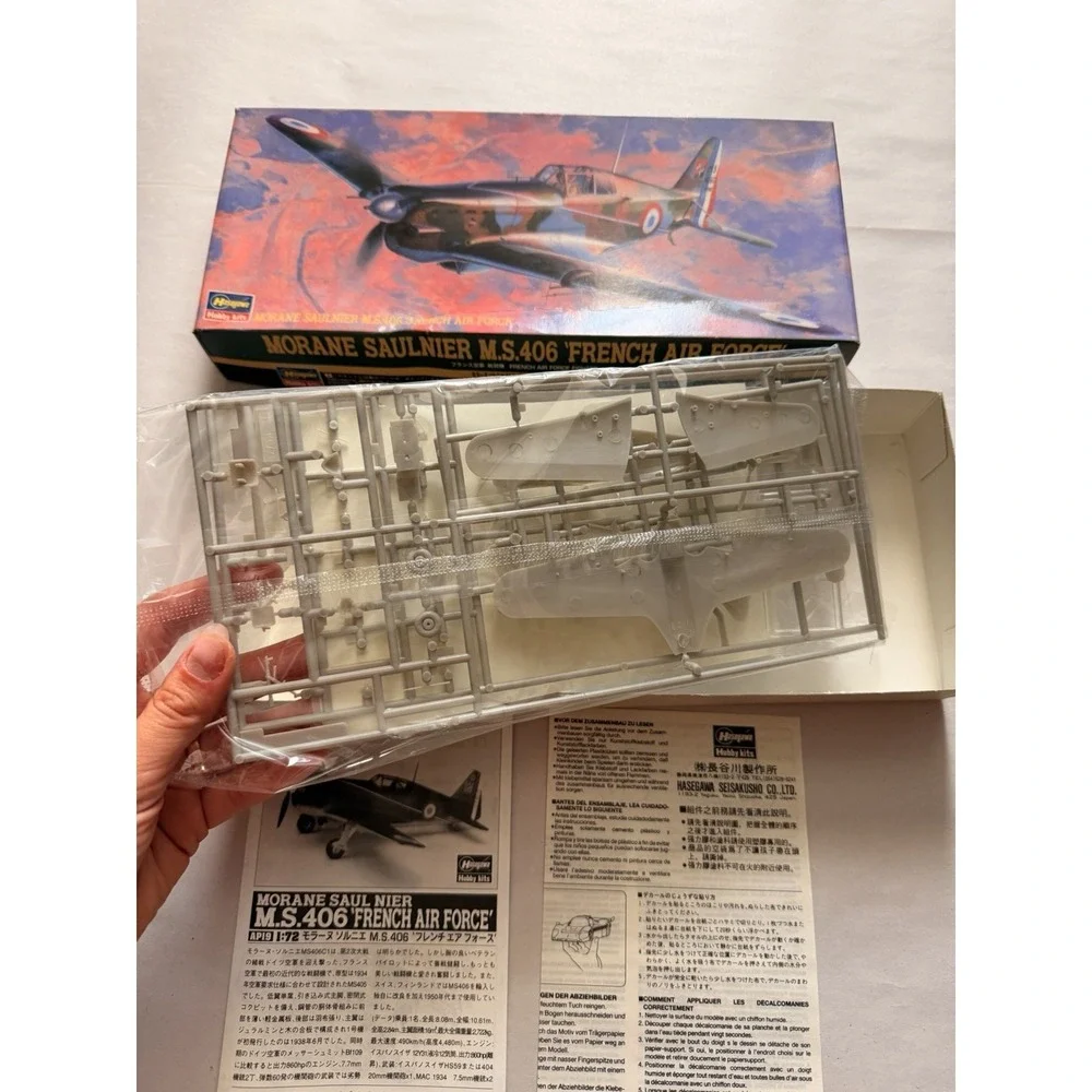 Hasegawa 1/72 Morane Saulnier M.S.406 French Air Force Model Kit AP19